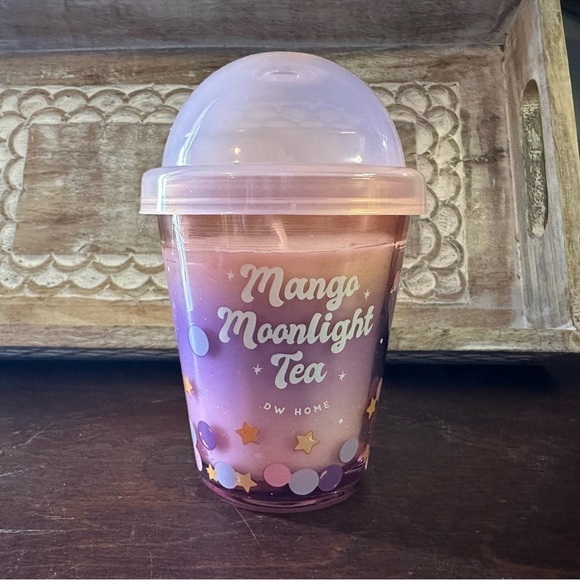 DW Home Mango Moonlight Tea Candle Cup 4.3 OZ Richly Scented Mini Single Wick